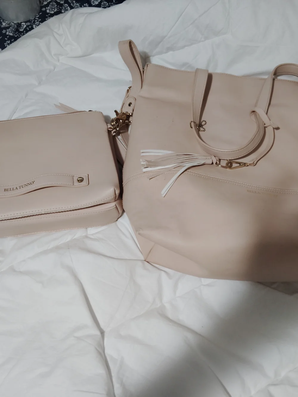 Bella Tunno Beige Diaper/Hand Bag